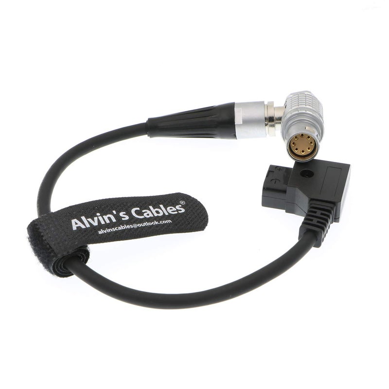 Alvin's Cables كابل الطاقة من ألفين لكاميرا ARRI Alexa Mini 8 بن أنثوي بزاوية صحيحة إلى كابل D-Tap ذكري - Image 1